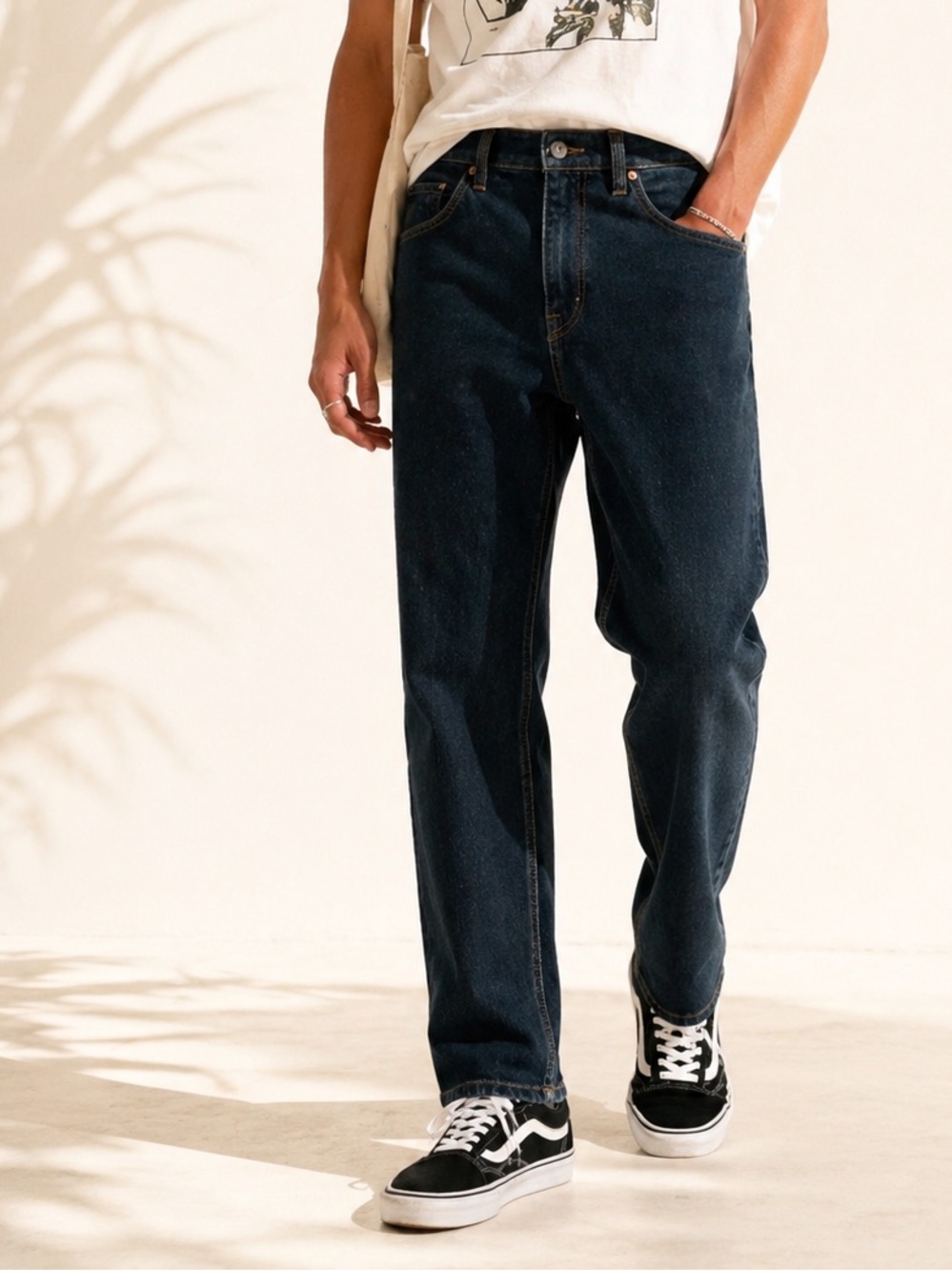 Volcom Y2K Dark Wash Straight Leg Jeans Skater Grunge Sz 30 - Picture 2 of 9